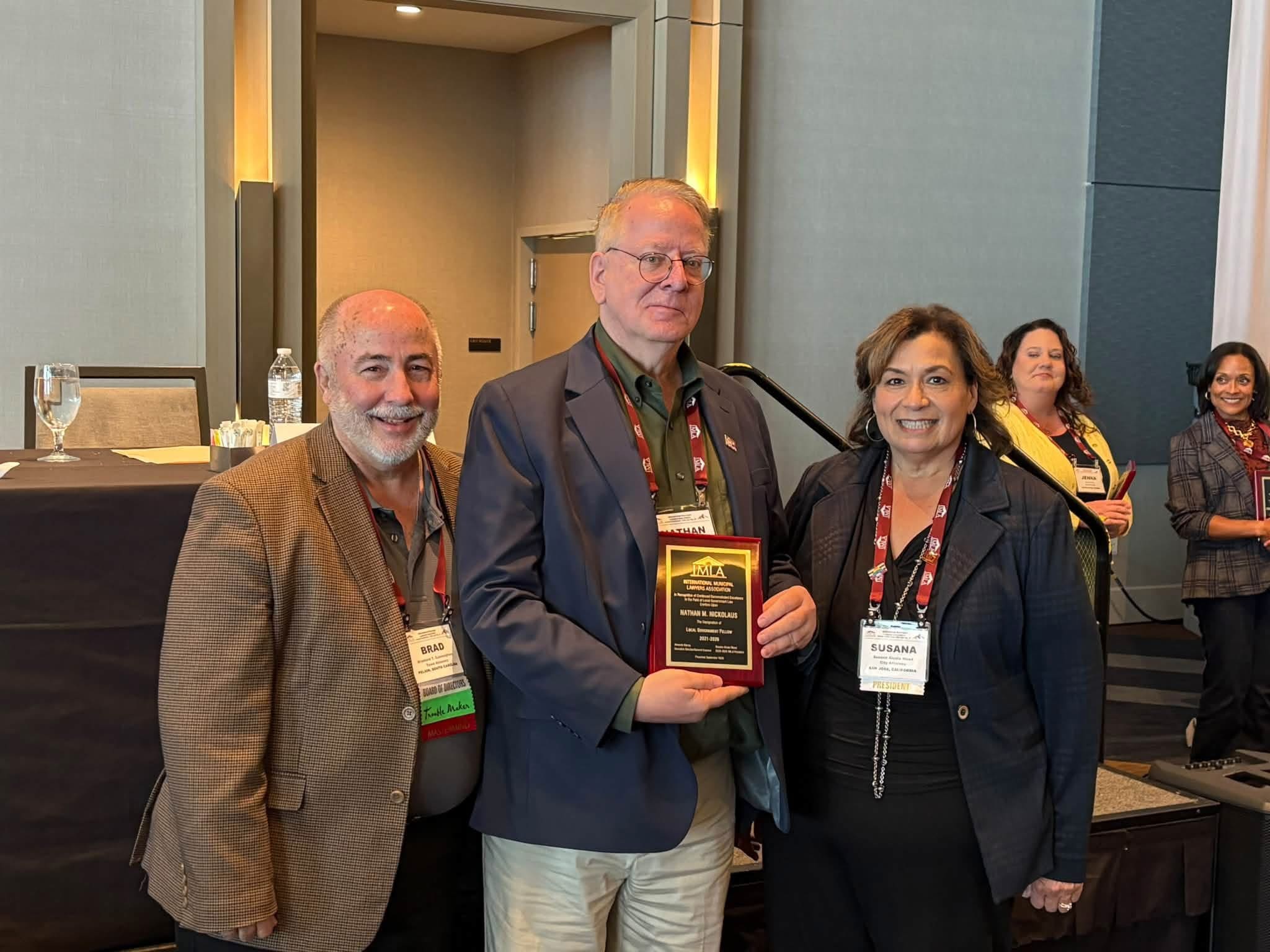 Congratulations to Nathan Nickolaus on IMLA Fellowship Recertification